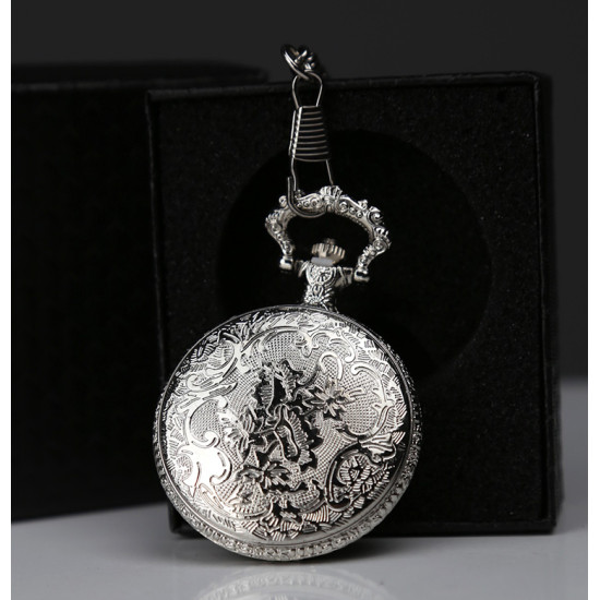 Özel Kutulu Rakamlı Gümüş Köstekli Saat