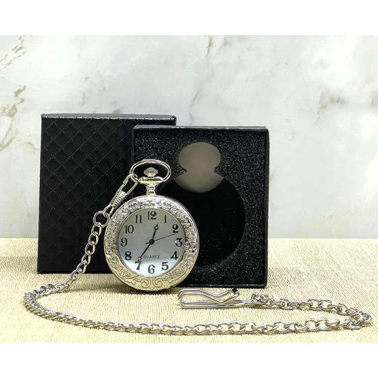 Özel Kutulu Gümüş Köstekli Saat