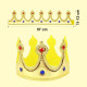 Altın Renk Eva Malzemeden İmal Çocuk Kral Tacı 57 cm