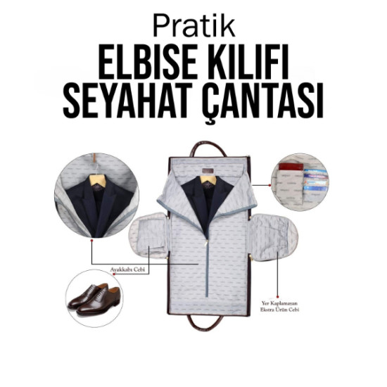 Pratik Elbise Kılıfı Seyahat Çantası Pratik Elbise Kılıfı Seyahat Çantası