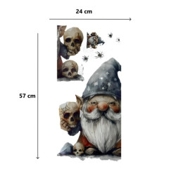 Gotik Cüce ve Kafatası Halloween Duvar Sticker Seti Gotik Cüce ve Kafatası Halloween Duvar Sticker Seti