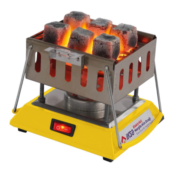 Kare Krom Elektrikli Nargile Köz Ocağı Kare Krom Elektrikli Nargile Köz Ocağı