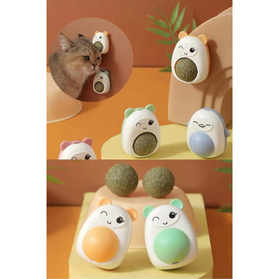 Ayıcıklı Kedi Otu Yalama Topu Ayıcıklı Kedi Otu Yalama Topu