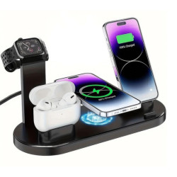 Çok İşlevli Şarj İstasyonu Siyah Renk  Çok İşlevli Şarj İstasyonu Siyah Renk