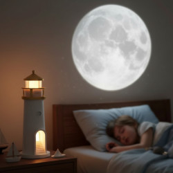 Deniz Feneri Projektör Gece Lambası 