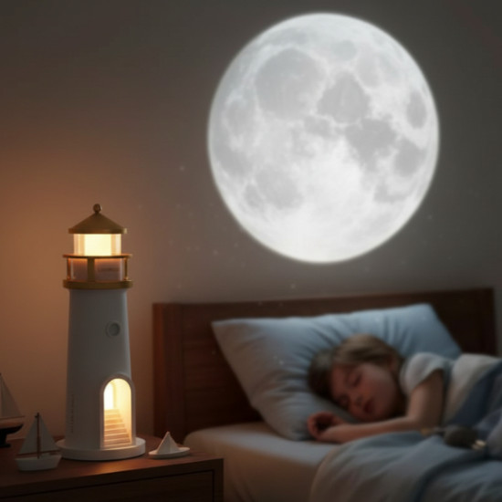 Deniz Feneri Projektör Gece Lambası