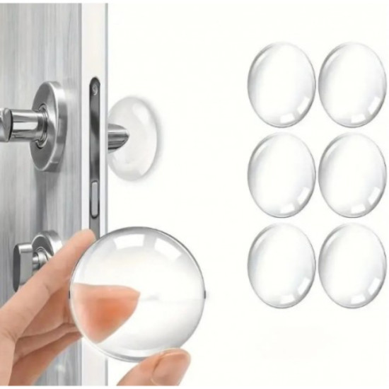 Şeffaf Silikon Mobilya ve Kapı Durdurucu Darbe Pedi 6 lı Set