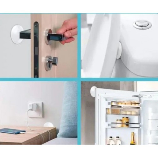 Şeffaf Silikon Mobilya ve Kapı Durdurucu Darbe Pedi 6 lı Set