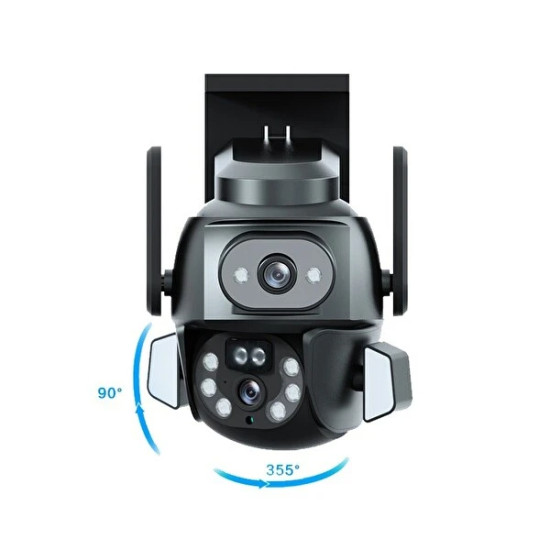 3MP + 3MP Wi-Fi IP TF Kart Girişli Optik Zoom Kamera 3MP + 3MP Wi-Fi IP TF Kart Girişli Optik Zoom Kamera