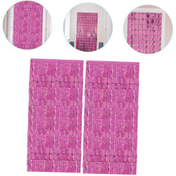 Ekstra Metalize Rose Gold Disko Kapı Perdesi