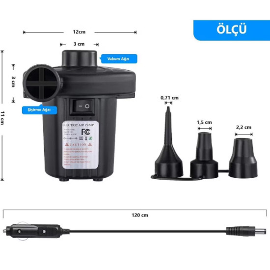 İki Yönlü Elektrikli Hava Pompası İki Yönlü Elektrikli Hava Pompası