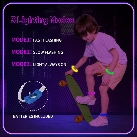 Festival & Parti LED Bileklik 3 Farklı Mod Işıklı 1 Adet Festival & Parti LED Bileklik 3 Farklı Mod Işıklı 1 Adet