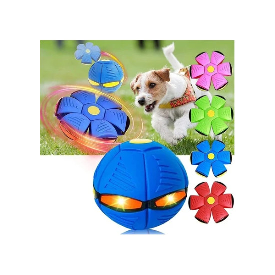 Işıklı Zıplayan Frizbi Evcil Hayvan Topu Işıklı Zıplayan Frizbi Evcil Hayvan Topu