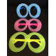 Fosforlu Oval Model Glow Parti Gözlüğü 12 Adet