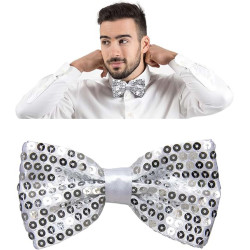 Gümüş Payetli Pullu Papyon Gümüş Payetli Pullu Papyon