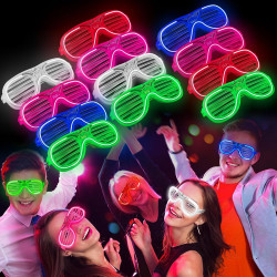 Glow Işıklı Panjur Parti Gözlüğü 12 Adet Glow Işıklı Panjur Parti Gözlüğü 12 Adet