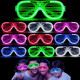 Glow Işıklı Panjur Parti Gözlüğü 12 Adet