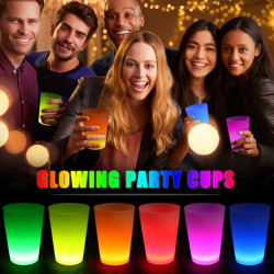 Glow Partisi Bardakları 6 Renk 6 Adet  Glow Partisi Bardakları 6 Renk 6 Adet