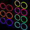 Glow Stick Yuvarlak Parti Gözlüğü 6 Adet