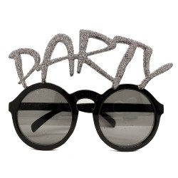 Gümüş Simli Party Yazılı Parti Gözlüğü Show Gümüş Simli Party Yazılı Parti Gözlüğü Show