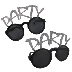 Gümüş Simli Party Yazılı Parti Gözlüğü Show Gümüş Simli Party Yazılı Parti Gözlüğü Show