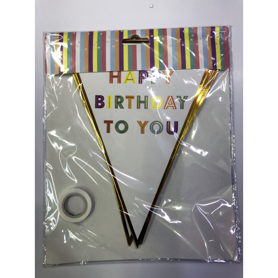 Happy Birthday To You Flama Bayrak Süsü