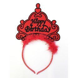 Happy Birthday Yazılı Neon Renk Taç 12 Adet Happy Birthday Yazılı Neon Renk Taç 12 Adet