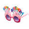 Happy Birthday Yazılı Pembe Fuşya Parti Gözlüğü