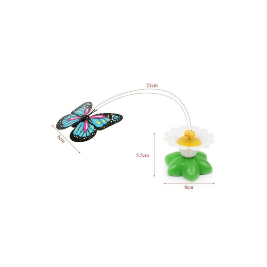 Hareketli Pilli Kelebek Kedi Oyuncağı Hareketli Pilli Kelebek Kedi Oyuncağı