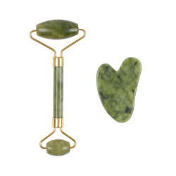 Jade Roller Gua Sha Taşı Seti Jade Roller Gua Sha Taşı Seti