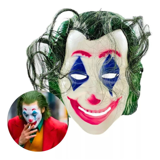 Joaquin Phoenix Joker Maskesi Yeşil Saçlı Joaquin Phoenix Joker Maskesi Yeşil Saçlı