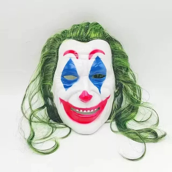 Joaquin Phoenix Joker Maskesi Yeşil Saçlı Joaquin Phoenix Joker Maskesi Yeşil Saçlı