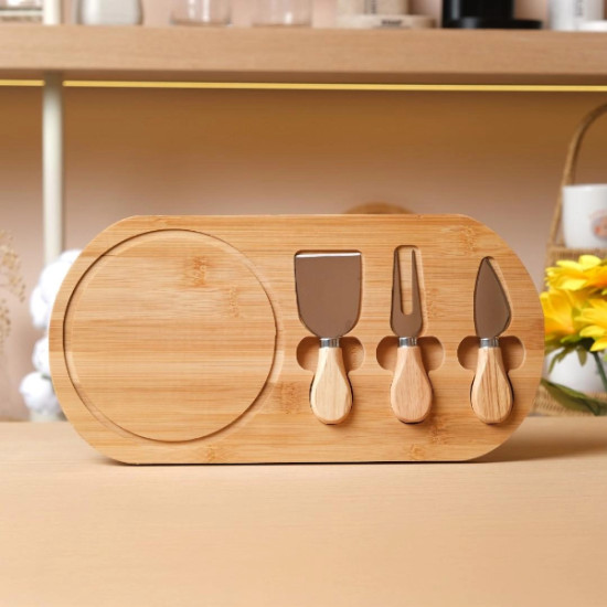 Ahşap Peynir Kesme Ve Sunum Seti Ahşap Peynir Kesme Ve Sunum Seti