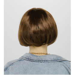 Kısa Küt Parti Peruğu Kahve