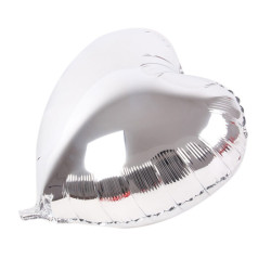 Gümüş Kalp Folyo Balon 45 Cm. Gümüş Kalp Folyo Balon 45 Cm.