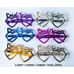 Kalpli Bride Team Gözlük Seti 6 Renk