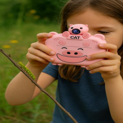 Kameralı Fotoğraf Yazıcısı Pembe Renk Kameralı Fotoğraf Yazıcısı Pembe Renk