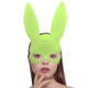 Karanlıkta Yanan Glow Floresan Tavşan Maskesi