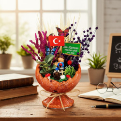 Küçük Kırık Yumurta Teraryum - Öğretmenler Günü Hediyesi
