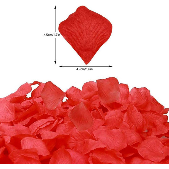 Kırmızı Renk Gül Yaprağı – 5 Paket 500 Adet
