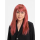 Kızıl Renk Düz Kesim Peruk Kızıl Renk Düz Kesim Peruk