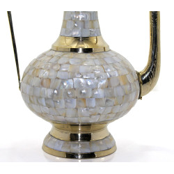 Pirinç Sedefli İbrik 55 Cm 