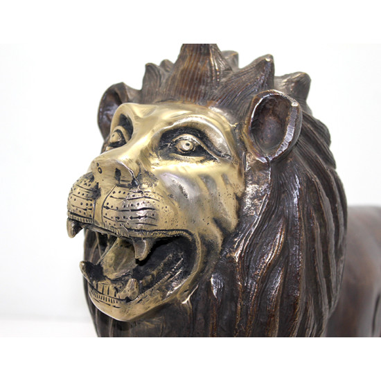 Metal Aslan Biblosu 60 Cm