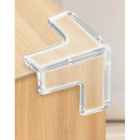 8'li Set Silikon Şeffaf Masa Kenarı Koruma Aparatı