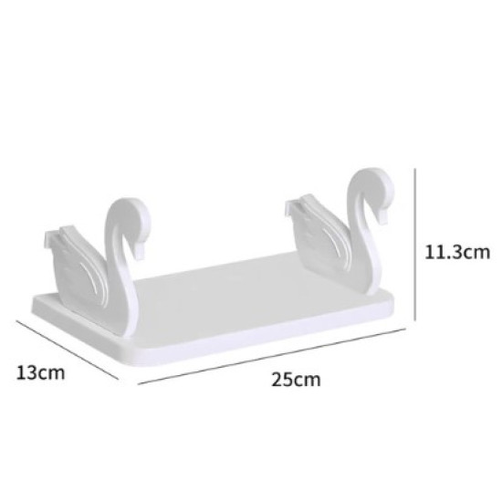 Kuğu Tasarımlı Kendinden Yapışkanlı Raf