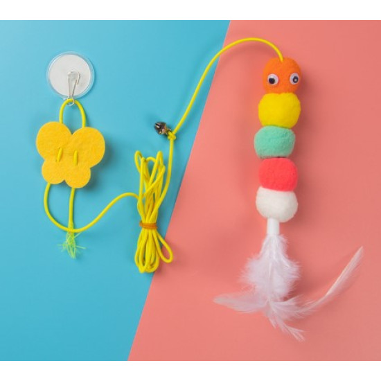 Elastik Yapışkanlı Kedi Oyun Oltası Elastik Yapışkanlı Kedi Oyun Oltası