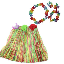 Hawaii  Kolye Etek Taç ve Bileklik Seti Hawaii  Kolye Etek Taç ve Bileklik Seti