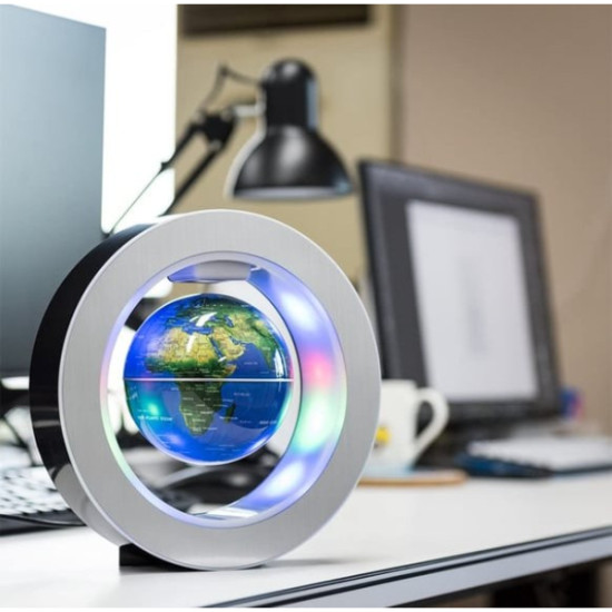 Manyetik Küçük Boy Yuvarlak Ledli Dünya Küre Manyetik Küçük Boy Yuvarlak Ledli Dünya Küre