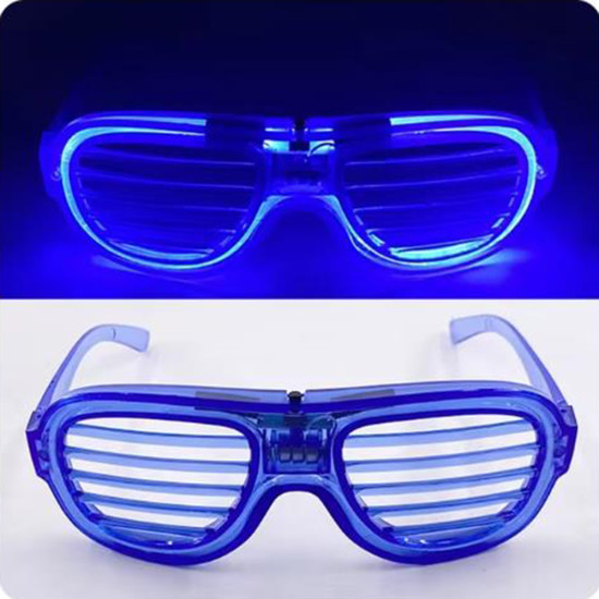 Mavi Led Işıklı Parti Gözlüğü - Neon 3 Modlu Mavi Led Işıklı Parti Gözlüğü - Neon 3 Modlu