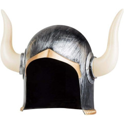 Mega Boynuzlu Viking Ivar Kaskı Eskitilmiş Desen Gümüş Renk Mega Boynuzlu Viking Ivar Kaskı Eskitilmiş Desen Gümüş Renk